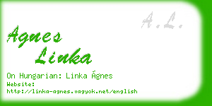 agnes linka business card